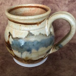 Large Hand Thrown & Glazed Ceramic Mug